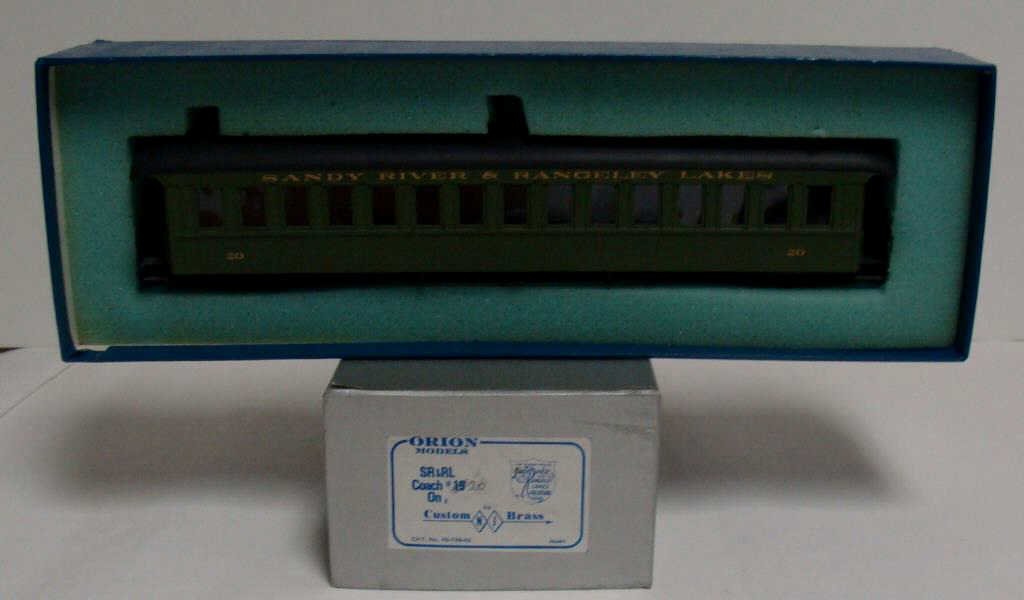 Orion Models Custom Brass Train #20: SR&RL Coach #20 On2,tac#284