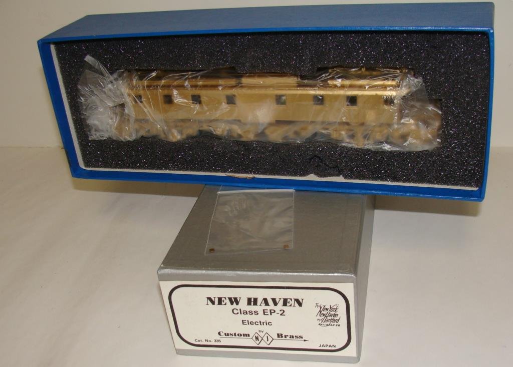 Custom Brass EP-2: New Haven Class EP-2 electric brass car and engine, tac#237