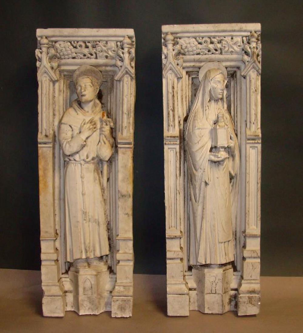 Pair of 1930's Altar Rails by A.H. Atkins: Altar Rails by A.H. Atkins, Exhibited at the 1930's Boston Tercentenary, 29" x10" Condition g