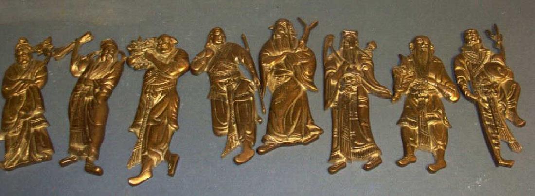 Lot of Metalwork Chinese Wall Plaques (1 of 3)