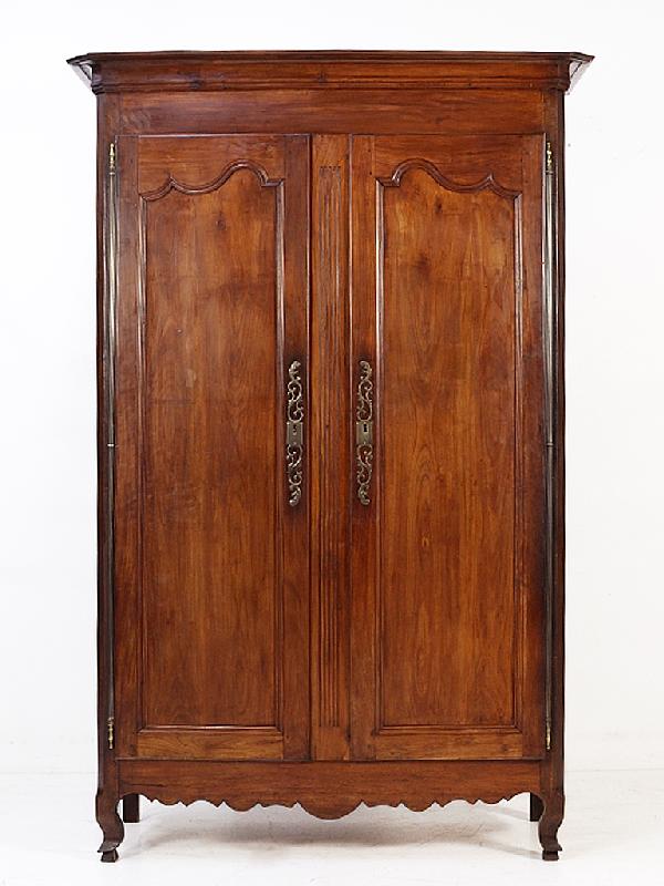 A LOUIS XV OAK ARMOIRE France, Eighteenth Century: A LOUIS XV OAK ARMOIRE France, Eighteenth Century 94 x 59 x 24 inches