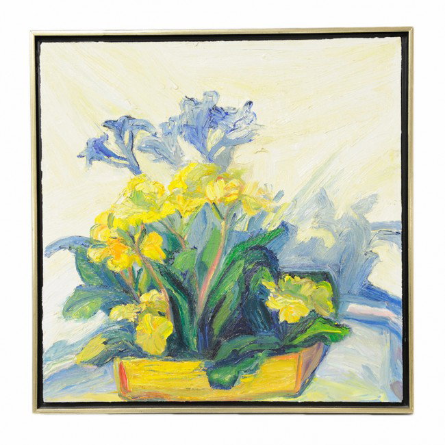 BLANCHE BRODY, (American, Twentieth Century), IRIS: BLANCHE BRODY (American, Twentieth Century) IRIS oil on canvas unsigned 20 x 22 inches