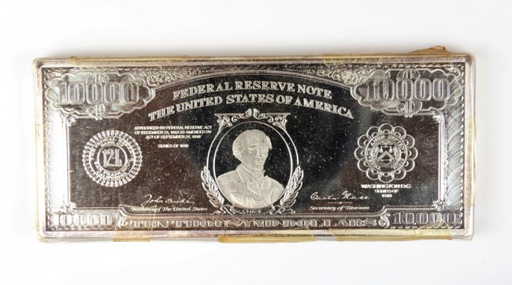10 One Troy Pound Of Silver 000 Federal Reserve See Sold Price
