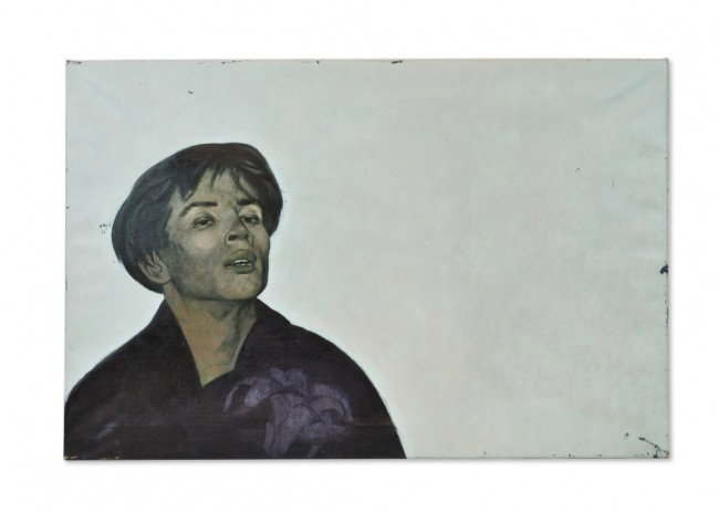 GERARD DE ROSE, R.B.A., A.R.C.A., F.R.S.A. (Britis: GERARD DE ROSE R.B.A. A.R.C.A. F.R.S.A. (British 1918-1987) Portrait of Rudolph Nureyev Oil on canvas 36 x 24 inches (91.4 x 61 cm)