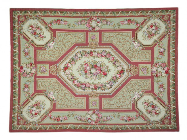 A CHINESE NEEDLEPOINT RUG 7 ft x 9 ft 3 in: A CHINESE NEEDLEPOINT RUG 7 ft x 9 ft 3 in