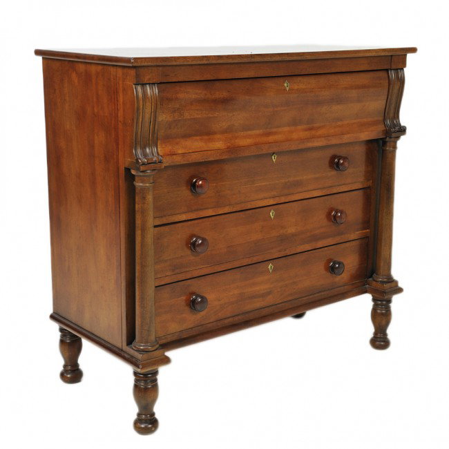 A HENREDON MAHOGANY CHEST: A HENREDON MAHOGANY CHEST with four drawers 47 1/2 x 51 x 23 inches