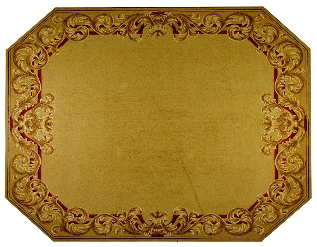 A DESIGNER'S CUSTOM-MADE AREA RUG "Edward Fields": A DESIGNER'S CUSTOM-MADE AREA RUG ""Edward Fields"" 12 feet 7 inches, length in wideset point; 11 feet in narrowest point (383.5 x 335.3 cm)