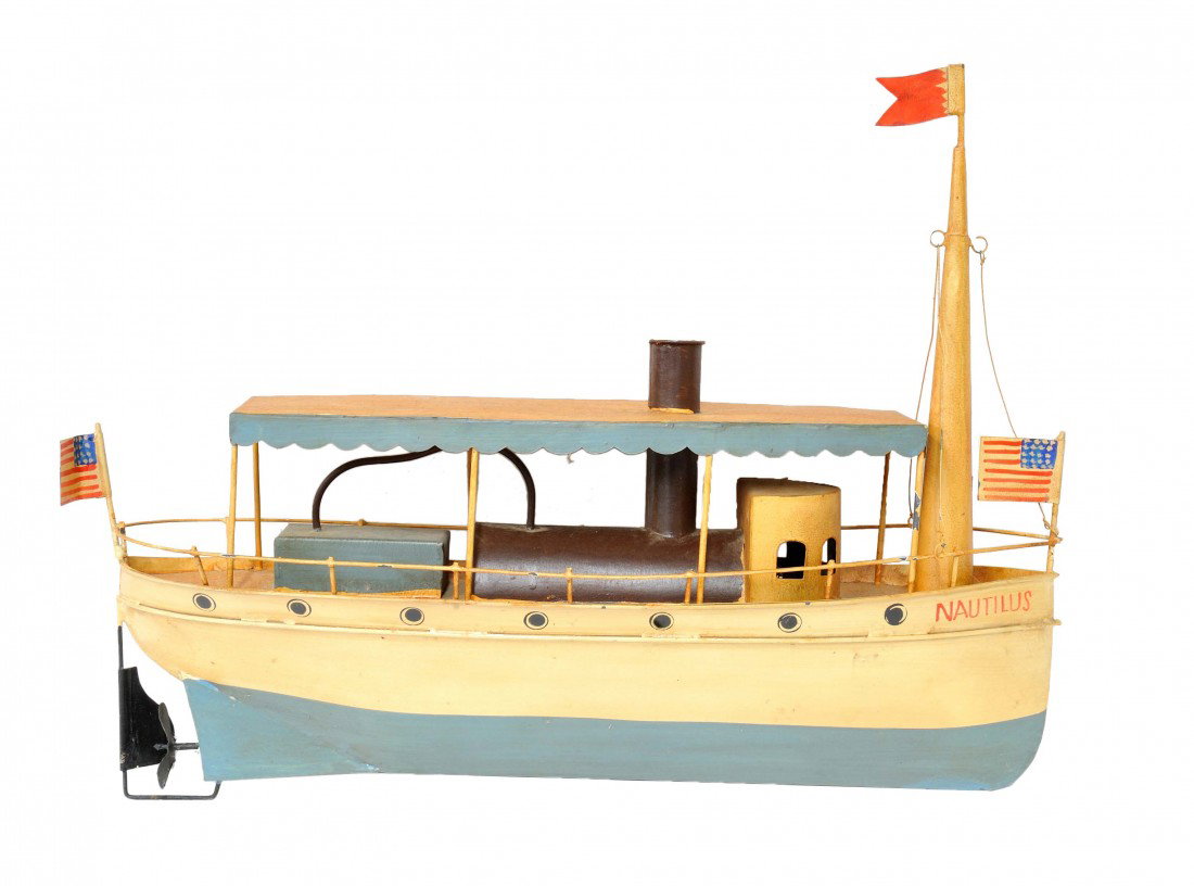 A TOY BOAT: A TOY BOAT 13 ½ x 17 ½ x 6 inches