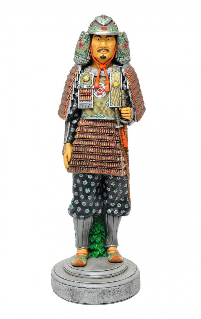 A JAPANESE SAMARAI WARRIOR DOLL SAMARAI: A JAPANESE SAMARAI WARRIOR DOLL 22 x 13 ½ x 9 inches