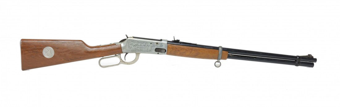 A DAISY BB GUN COLT'S BUFFALO BILL SCOUT: A DAISY BB GUN COLT'S BUFFALO BILL SCOUT 4 ½ x 38 x 1 ½ inches