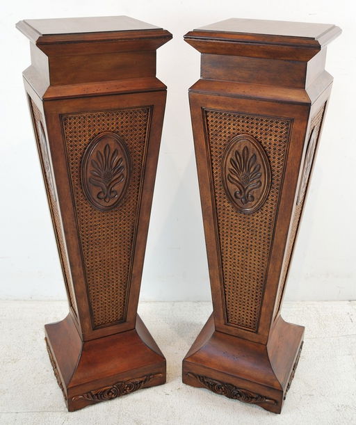 190 Pair Of Decorative Wood Pedestals Sep 22 2011 Morton