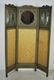 154B: A VINTAGE POLYCHROME FRENCH FOLDING SCREEN - 3 pa