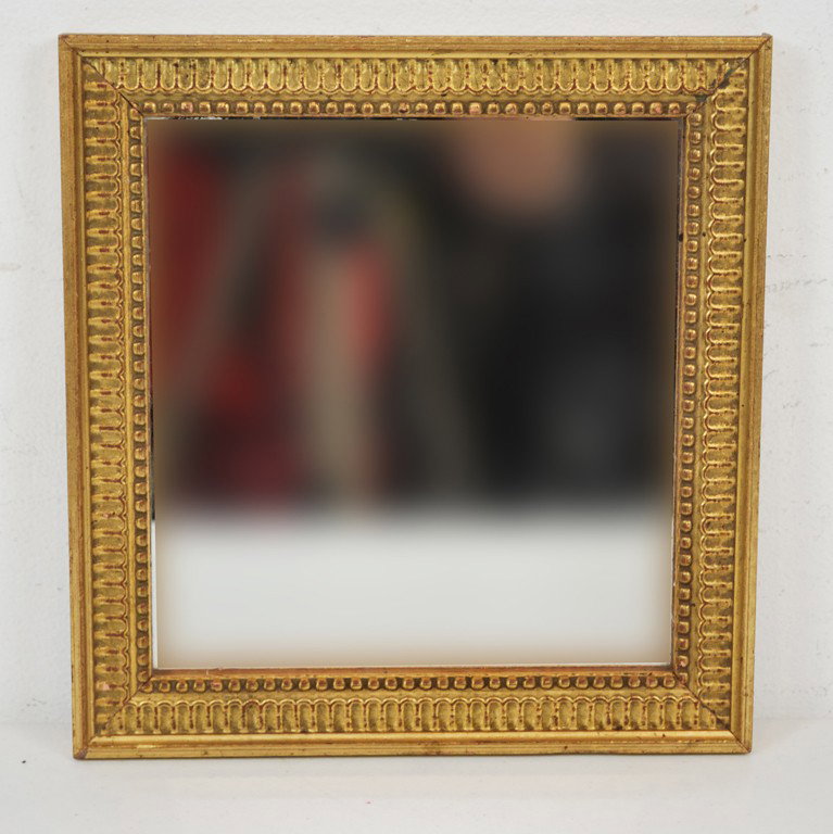 PERIOD FRENCH MIRROR: PERIOD FRENCH MIRROR 11 x 10½ x 1 inches
