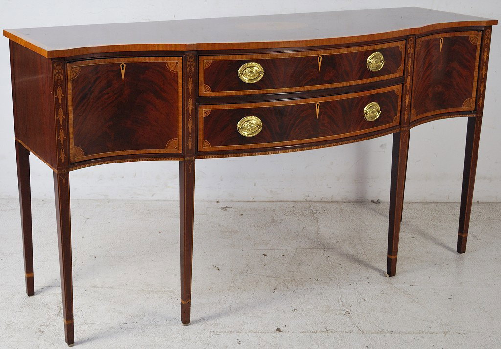 INLAID SIDEBOARD: INLAID SIDEBOARD 39 X 72 X 24 inches