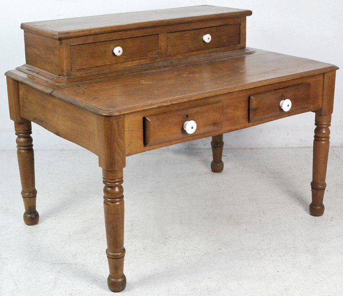 OAK POST OFFICE DESK: OAK POST OFFICE DESK 36 x 49 x 33½ inches