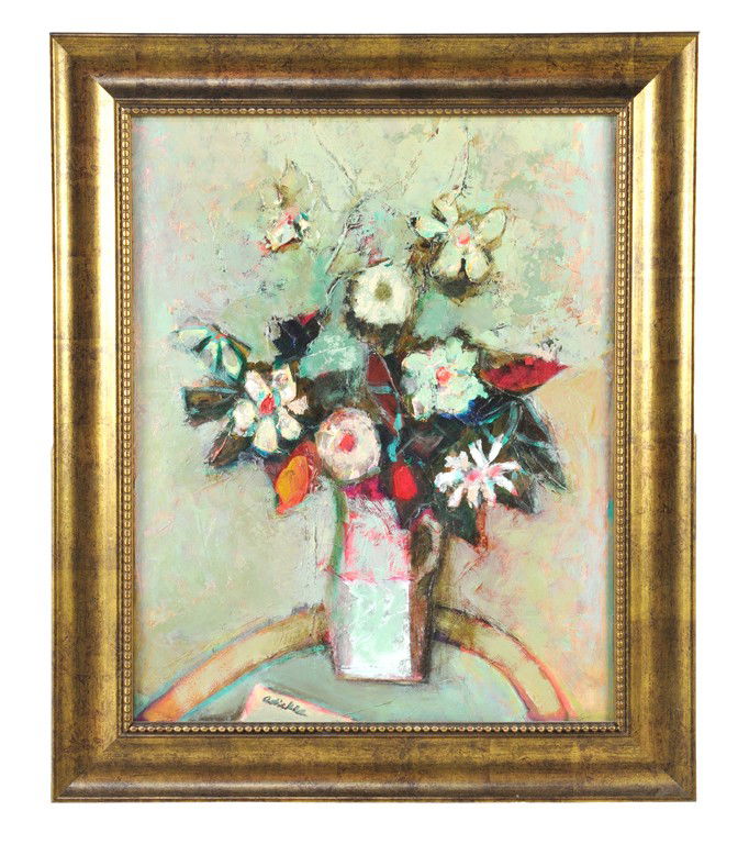 DAVID ADICKES, b. 1927, THE CALLING CARD, Oil on bo: DAVID ADICKES b. 1927 THE CALLING CARD Oil on board 22 x 17 inches (55.9 x 43.2 cm)