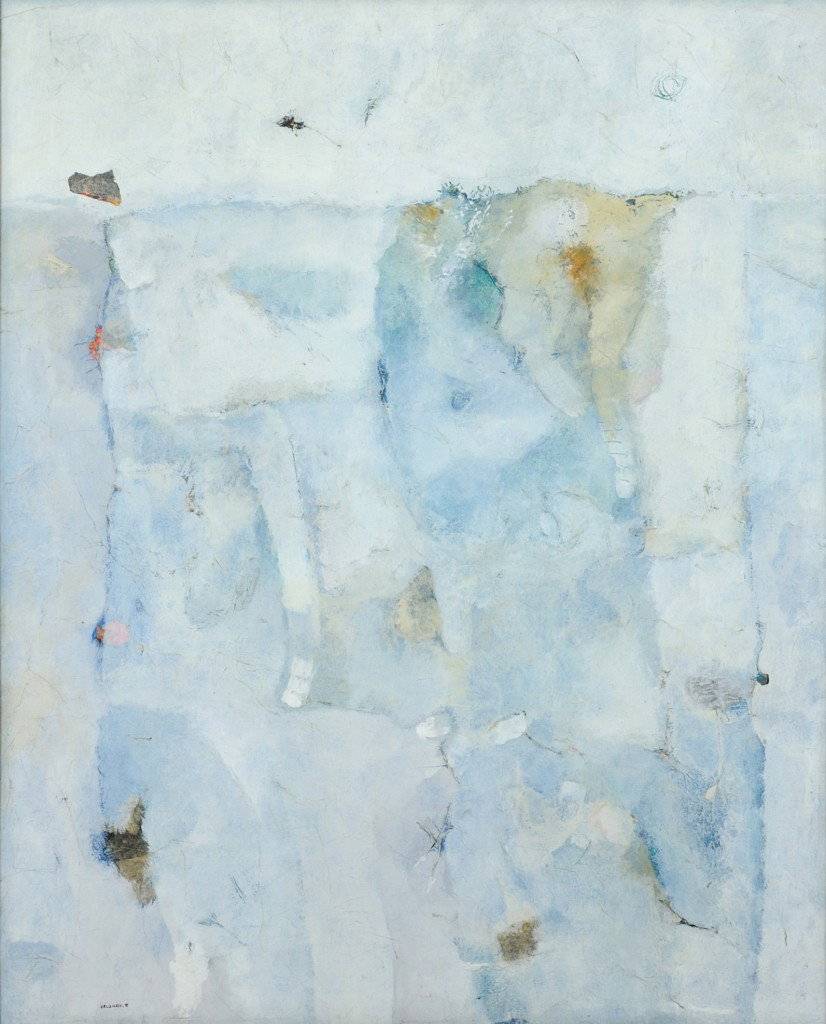 FELIPE ORLANDO, (Mexican, b. 1911), Lunar Mesa, Oil: FELIPE ORLANDO (Mexican, b. 1911) Lunar Mesa Oil on canvas Signed ""ORLANDO.F"" lower left 39 1/2 x 31 1/2 inches (100.3 x 80 cm)
