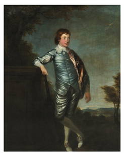 DAVID MARTIN, British (1736-1798), "PORTRAIT OF JOH: DAVID MARTIN British (1736-1798) ""PORTRAIT OF JOHN CAMPBELL OF SOUTH HALL"" Oil on canvas. Signed left center D. Martin 1771. Older restoration; some light craquelure. 67¼ x 55 inches (170.8 x 139.7