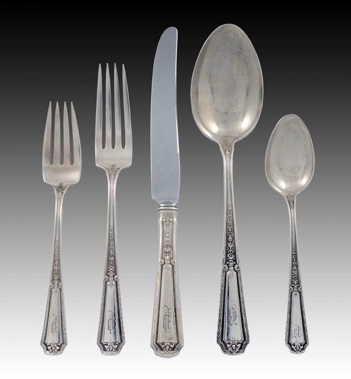 VINTAGE TOWLE STERLING SILVER FLATWARE "LOUIS XIV" P Sep 27, 2012