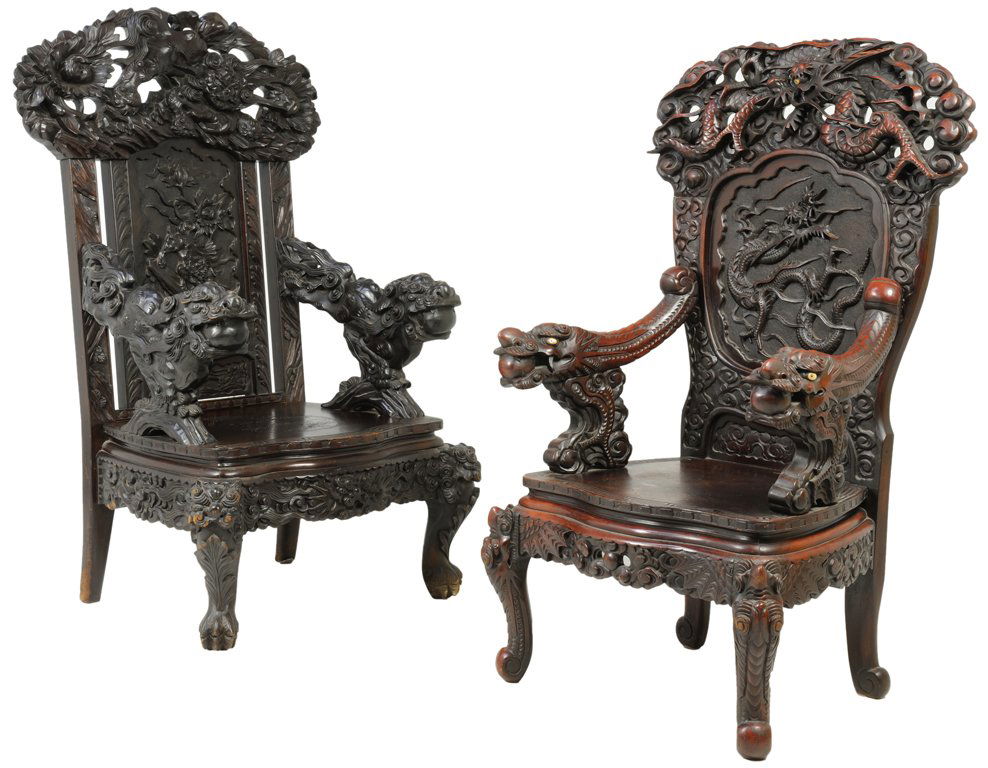 37 A Rare Pair Of Antique Chinese Throne Chairs Late Oct 25 2018 37 A Rare Pair Of Antique Chinese Throne Chairs Late Oct 25 2018 Morton Auctioneers And Appraisers In Tx