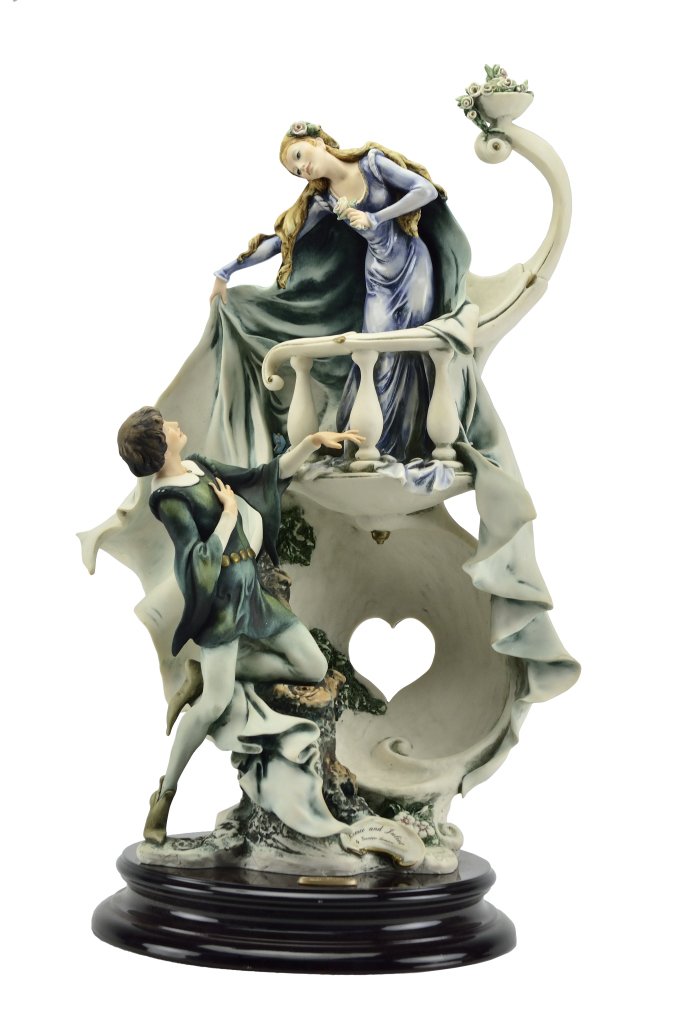 GIUSEPPE ARMANI ROMEO AND JULIET SCULPTURE: GIUSEPPE ARMANI ROMEO AND JULIET SCULPTURE 20th Century Provenance: Mrs. Saskia Shapiro, wife of Oscar-winning screenwriter Stanley Shapiro, whose string of romantic comedies included ''Pillow Talk,''
