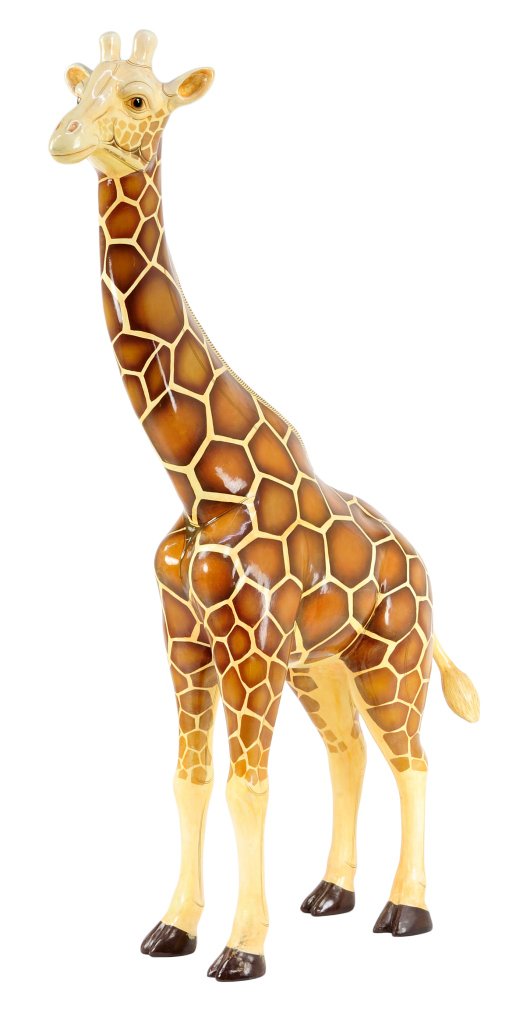 SERGIO BUSTAMANTE (Mexican, 1942-PRESENT) "GIRAFFE": SERGIO BUSTAMANTE (Mexican, 1942-PRESENT) ""GIRAFFE"" ""GIRAFFE"" (""JIRAFA"") Polychromed ceramic, signed and numbered ""SERGIO BUSTAMANTE 89/100"". 72 x 13 x 51 inches