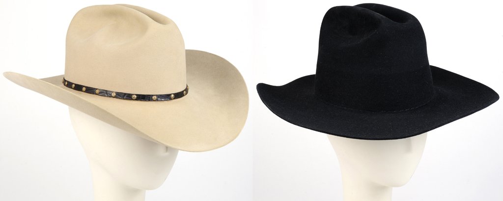 A Pair Of Vintage Cowboy Hats Including A M L Leddy S Mar 07 13 Morton Auctioneers And Appraisers In Tx