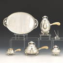 Georg Jensen Sterling Silver Six-Piece Tea-Coffee