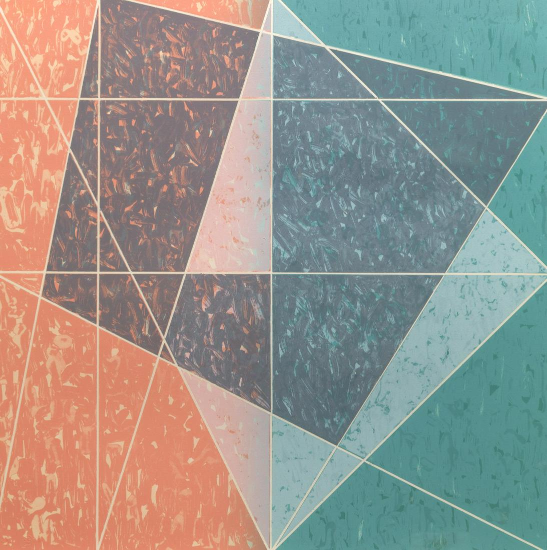 Jack Tworkov (American, 1900 - 1982): 24-1/8" x 24-1/8" 'T. L. No. VII'', 1978. Lithograph in colors, signed, dated, titled and numbered 52/125 in pencil, printed at Tamarind Institute, The Print Club of Cleveland Special Publication for