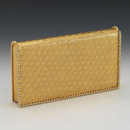 Van Cleef & Arpels 18k Gold and Diamond Evening Clutch,