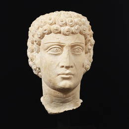 A Palmyrene Limestone Head of a Man, Ca. 2nd Century A.D.