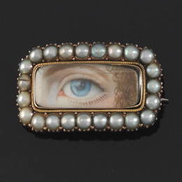 Georgian "Lover's Eye" Brooch