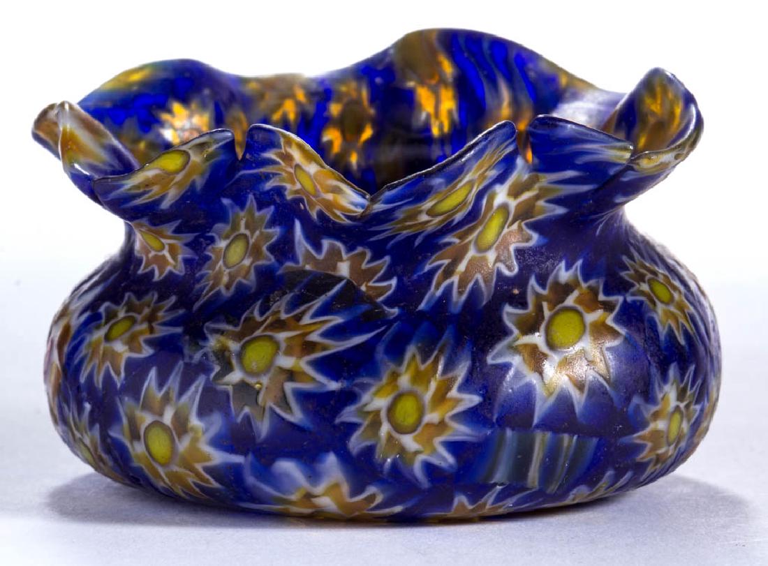 MILLEFIORI ART GLASS OPEN SALT (1 of 1)