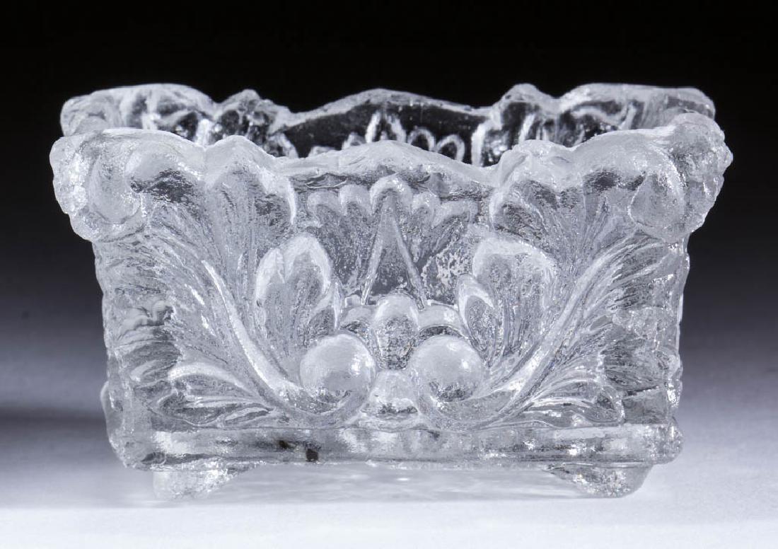 OG-10 SCROLLING ACANTHUS LEAF OBLONG PRESSED OPEN SALT (1 of 1)