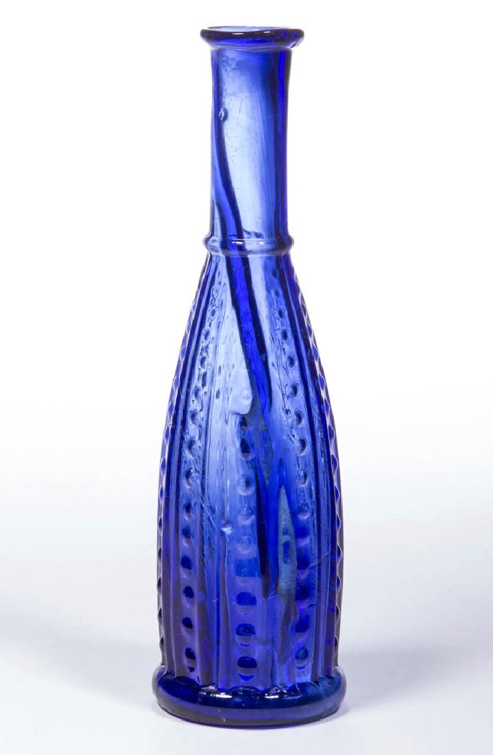 BLOWN-MOLDED BEADED FLUTE COMMERCIAL COLOGNE BOTTLE (1 of 1)