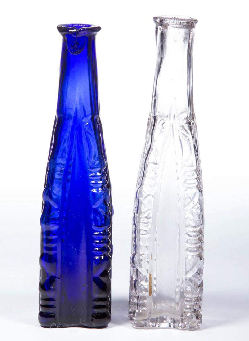 BLOWN-MOLDED FANCY CORNER COMMERCIAL COLOGNE BOTTLES, (1 of 1)