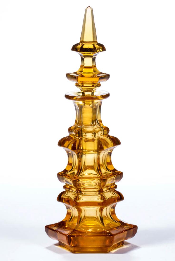 BLOWN-MOLDED DOUBLE WAISTED SIX-PANEL COLOGNE BOTTLE (1 of 1)