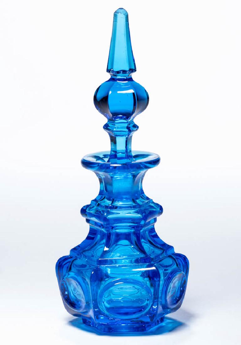 BLOWN-MOLDED FRAMED OVALS COLOGNE BOTTLE (1 of 1)