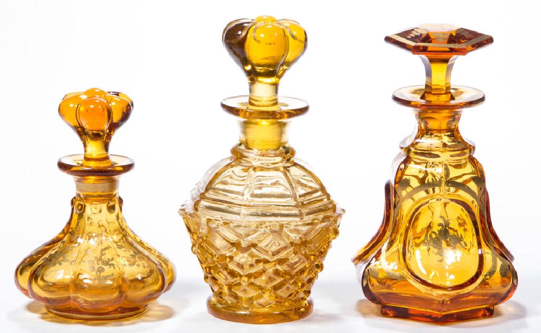 ASSORTED BLOWN-MOLDED COLOGNE BOTTLES, LOT OF THREE (1 of 1)