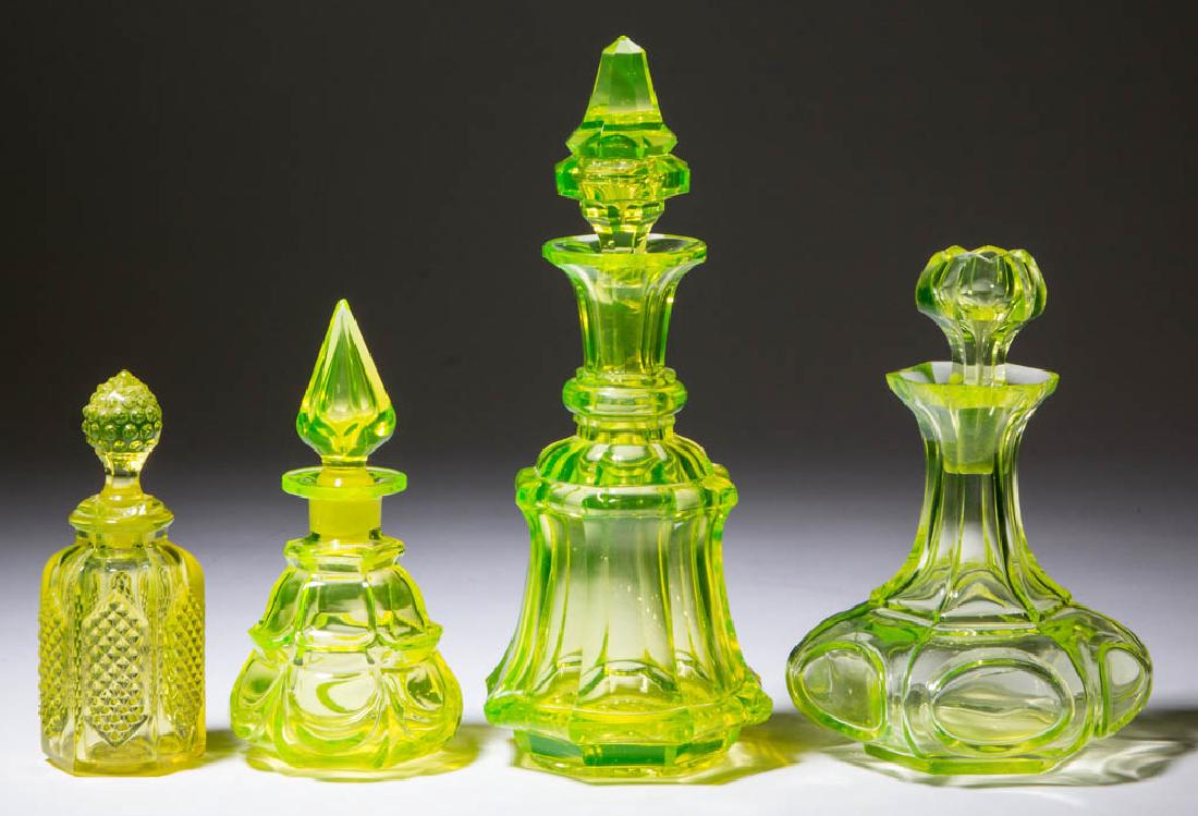 ASSORTED BLOWN-MOLDED / PRESSED COLOGNE BOTTLES, LOT OF (1 of 1)