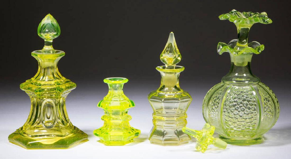 ASSORTED BLOWN-MOLDED / PRESSED COLOGNE BOTTLES, LOT OF (1 of 1)