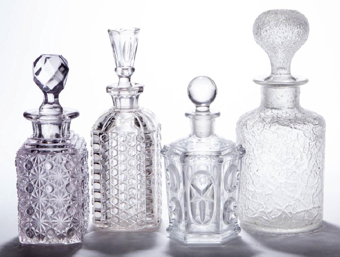 ASSORTED BLOWN-MOLDED / PRESSED COLOGNE BOTTLES, LOT OF (1 of 1)