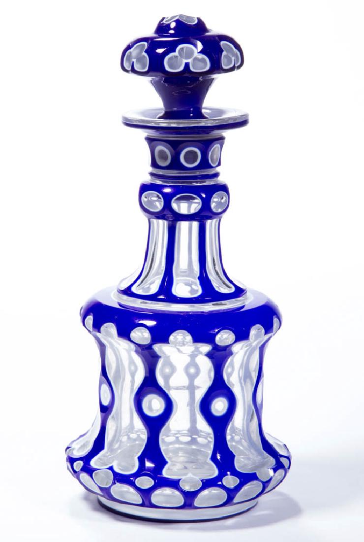 CUT DOUBLE OVERLAY HOURGLASS WINDOW AND PUNTY COLOGNE (1 of 1)