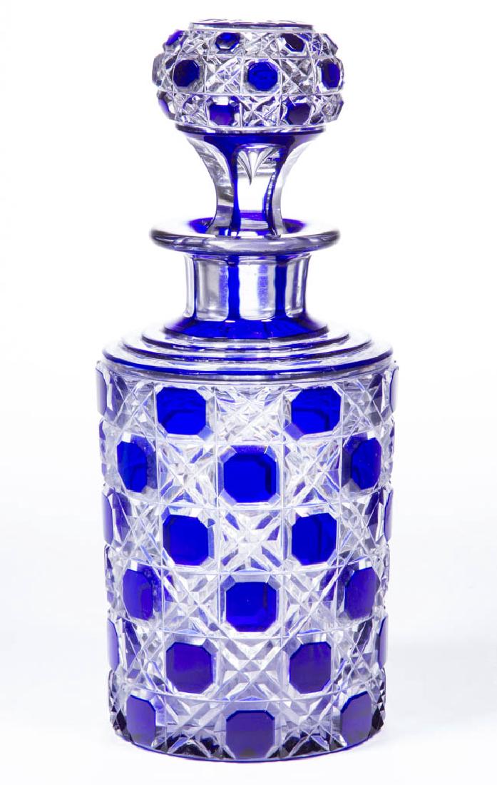 CUT OVERLAY OCTAGON DIAMOND COLOGNE BOTTLE (1 of 1)