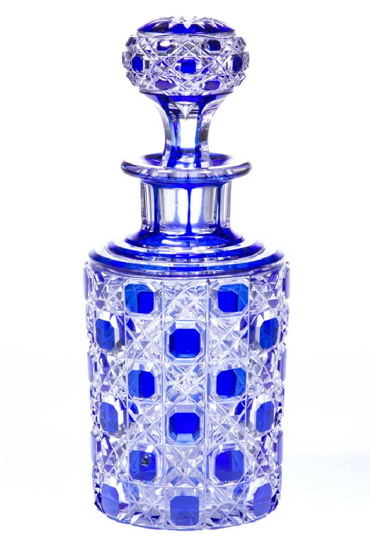 CUT OVERLAY OCTAGON DIAMOND COLOGNE BOTTLE (1 of 1)
