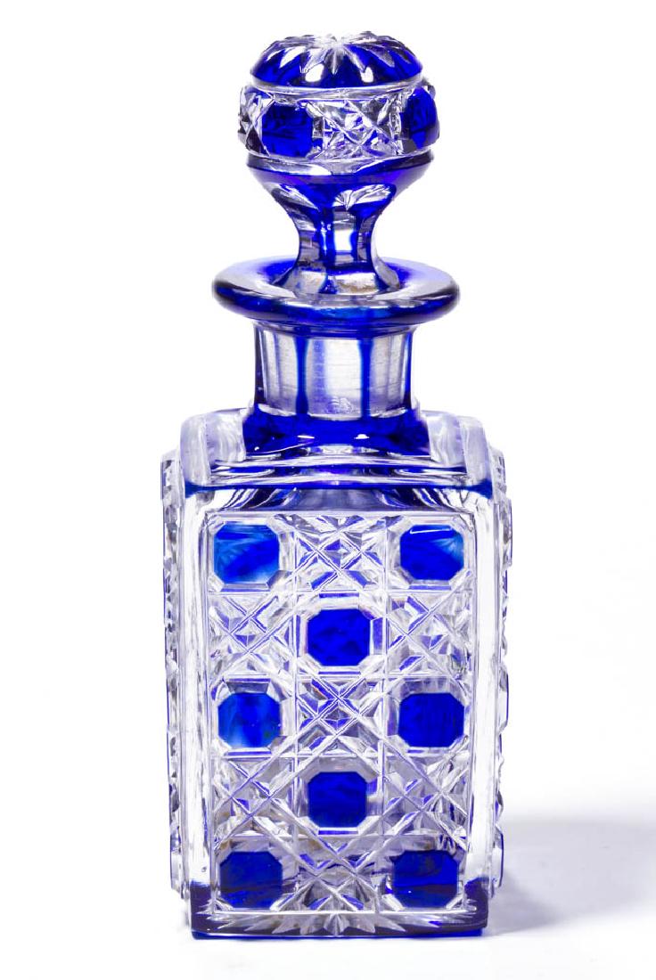 CUT OVERLAY OCTAGON DIAMOND COLOGNE / PERFUME BOTTLE (1 of 1)