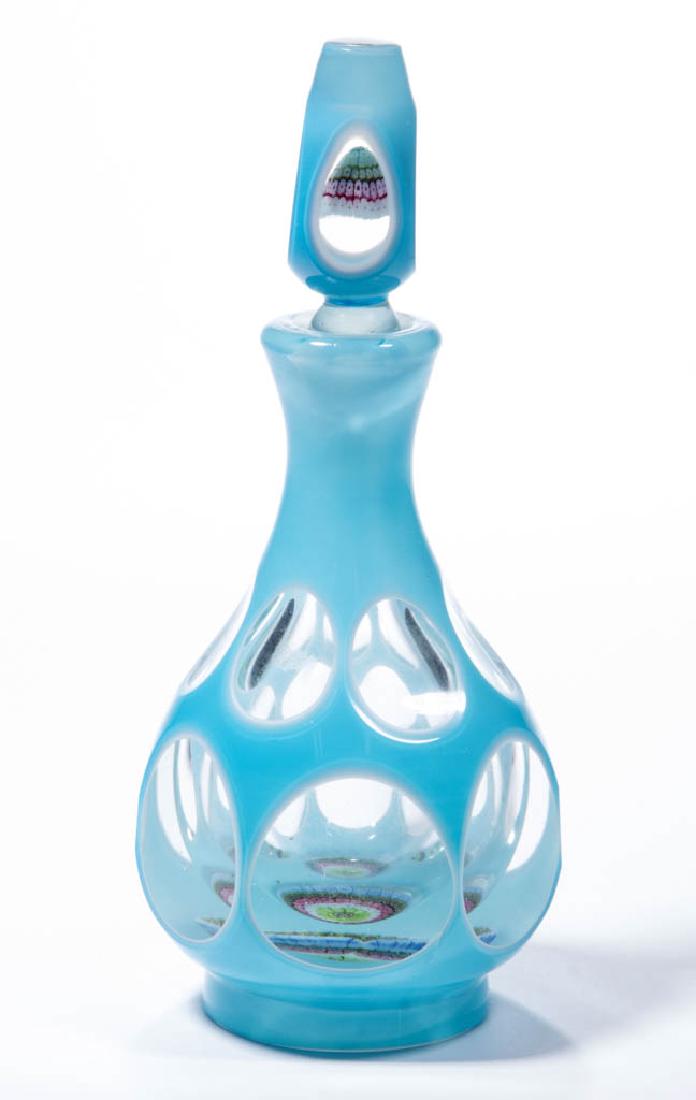 CUT DOUBLE OVERLAY PAPERWEIGHT COLOGNE BOTTLE (1 of 1)