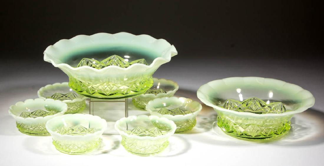 DIAMOND SPEARHEAD TABLE ARTICLES, LOT OF EIGHT (1 of 1)