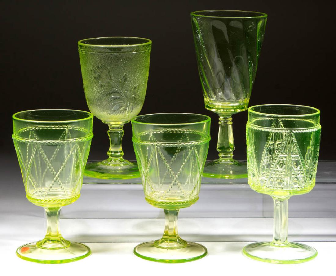 ASSORTED EAPG GOBLETS, LOT OF FIVE (1 of 1)