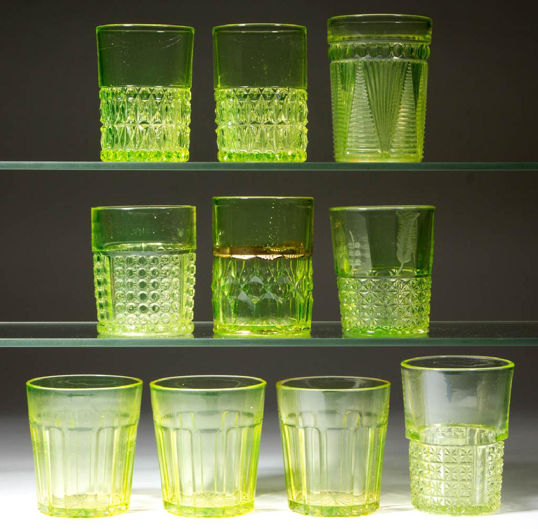 ASSORTED EAPG TUMBLERS, LOT OF TEN (1 of 1)